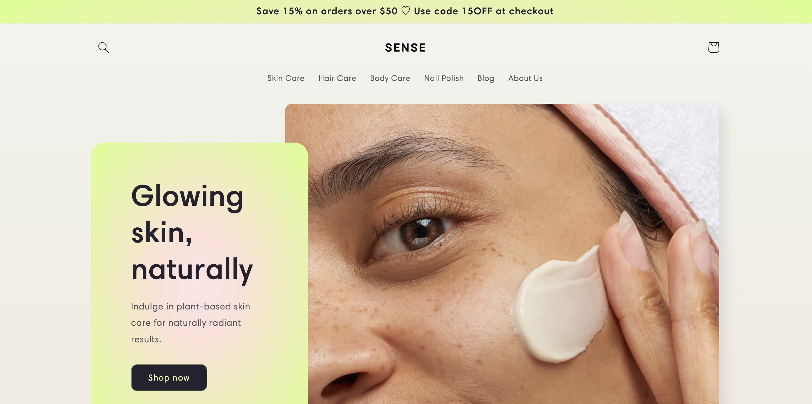 sense shopify theme for service business